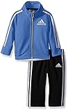 adidas Baby Boys' Tricot Jacket and Pant Set, Light Marina, 24 Months