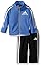 adidas Baby Boys' Tricot Jacket and Pant Set, Light Marina, 24 Months