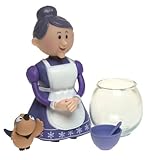 Rudolph the Red-Nosed Reindeer Holiday Action Figure - Mrs. Claus with Misfit Bird and Fishbowl