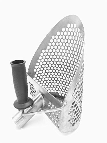 Miami 11" x 8" Stainless Steel Metal Detector Detecting Sand Beach Scoop Shovel Hexagon Holes