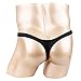 FFESHOW Men's Smooth Bikini Pouch Underwear G String Thongs (Black)