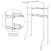 Width Adjustable 2-Shelf White Metal Space Saver Unit / Utility Storage Rack - MyGift