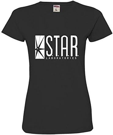 Giftstothe Womens Star Labs Deluxe Soft T-Shirt Black X-small