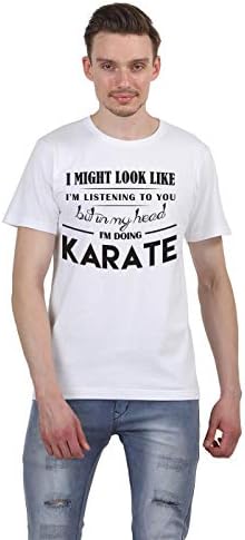 Ruffty-in My Head I'm Doing Karate T Shirt Gift- Men's Cotton T Shirt
