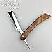 Handmade Straight Razor,Classic Shaving Razor Stainless Steel with Rosewood Handle, Barber Razor Collector's Edition Gift for Men Folding Knife