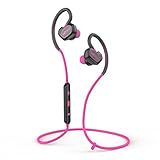 Bluetooth Headphones,V4.1 Wireless Sport Stereo Headset with Mic for Running,Gym,Driving for iPhone 6s Samsung Galaxy S7 Edge and Android Smartphones WOYING Q3 Red