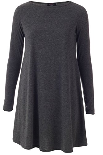 Plain Strappy Flared Swing Cami Dress