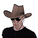 IDS Home Dark Brown Western Cowboy Cowgirl Cattleman Hat for Western Themed Birthday Party, Fancy Dress Party,Halloween Costume Accessory