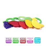 Mammas Club Baby Fruit Teether Toys, 5 Pack