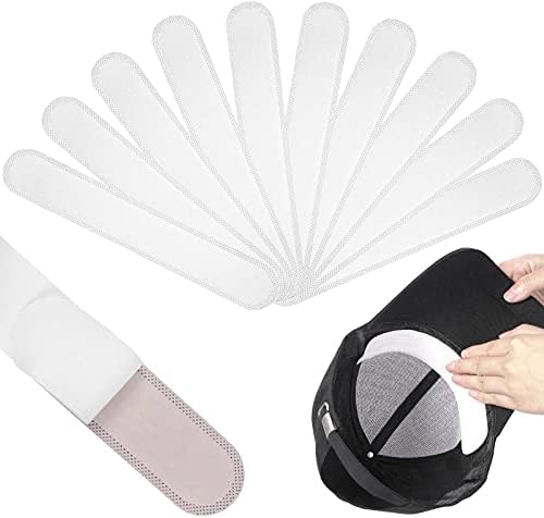 YGAOHF 20 Pack White Golf Hat Sweat Liner, Soft Thin Absorbent Sweat Pad, Sticky Golf Hat Liners for Men Women, Baseball Outdoor Activity