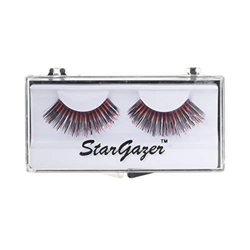 Stargazer False Eye Lashes style 8, synthetic lash pair includes glue.