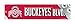 Rico Industries NCAA Ohio State Buckeyes 16-Inch Plastic Street Sign Décor