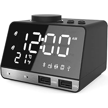 Amazon.com: Hetyre Alarm Clock Radio, 5.5 Inch Digital Radio Alarm