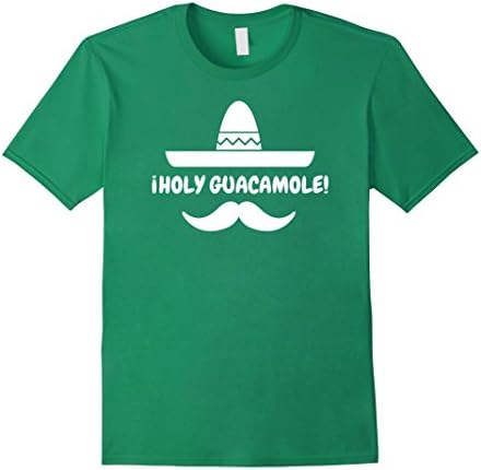 Men's Holy Guacamole! Graphic T Shirt Large Kelly Green