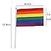 20 Piece Set of Mini Rainbow Flags - 8