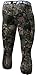 TSLA Men's 3/4 Compression Pants, Running Workout Tights, Cool Dry Capri Athletic Leggings, Yoga Gym Base Layer, Zero Pants Camo Green, Large