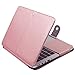 MOSISO Compatible with MacBook Pro Retina 13 inch Case A1502 A1425 2015-2012 Release, Premium PU Leather Book Folio Protective Stand Cover Sleeve, Rose Gold