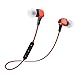 Bluetooth Headphones SporTop Wireless Sports Earphones In Ear Wireless Earbuds 4.2,Best Wireless Sports Earphones w/Mic for Gym Running Workout Noise Cancelling Headsets(Red)