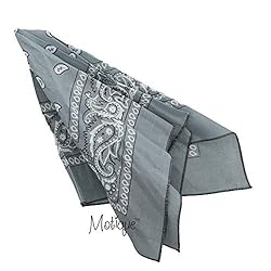 Motique Accessories 22 Inch Cotton Paisley Bandana