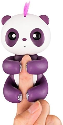 Interactive Finger Panda Baby, Daluo Induction Toy Handheld Electronic Pets Hand Finger Smart Pets (Purple)