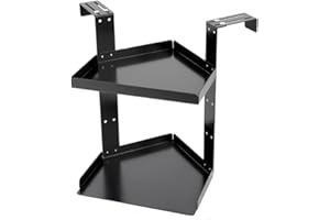 ZYNCUE Height Adjustable Office Cubicle Corner Shelf - Sturdy Metal Construction, Versatile Storage Solution for Office Envir