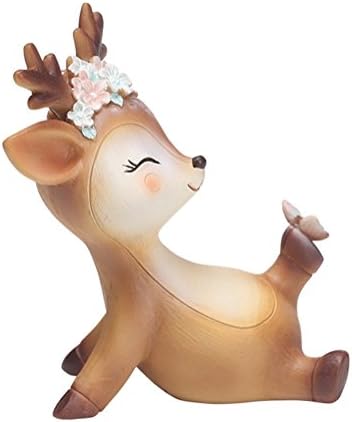 Megawa Creative Cute Cartoon Sika Deer Dashboard Decorations Car Ornaments Home Office Decoration Best Birthday (D)