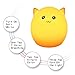 Mystery 3-Modes Silicone Soft LED Multicolor Baby Night Light, USB Rechargeable Pig Night lamp with Warm White, Single Color, Colorful Breathing Modes for Nursery Kids Children Adults Bedroom Decor(C)