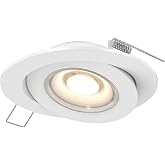 DALS Lighting Pivot 3 Inch Round 5CCT LED Recessed Gimbal (White)
