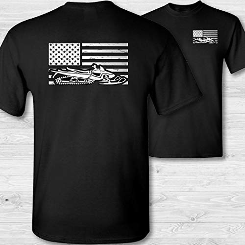 American Flag Snowmobiling Shirt - W