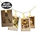 MESUNKA LED Photo String Lights, 40 LED Photo Clips String Lights (16.4 ft), Battery Powered for Home Party Decor, Hanging Picture Frame for Party Wedding Dorm Bedroom Birthday Christmas Decorations