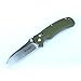 Folding Knife G726M-GR Classic Small Stainless Steel 440C Blade 3.4in Pocket Knife with Green G10 Handle Axis Lock Clip Point & Straight Edge Lockback Knife for Hunting Camping Outdoor Survival