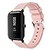 Replacement Strap for Huami Amazfit Bip Youth Watch Band Silicone Soft Wrist Band Bracelet for Xiaomi Huami Smart Watch Accessories Wirstband (Light Pink)