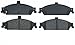 Prime Choice Auto Parts SMK727 New Front Semi Metallic Brake Pad Set