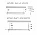 4FT Linkable LED Shop Light for Garages, 42W 4800LM 5000K Daylight White, LED Ceiling Light with Pull Chain (ON/Off), Linear Worklight Fixture with Plug,1 Pack