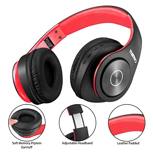 TUINYO Bluetooth Headphones, Over Ear Stereo Wireless Headset 40H