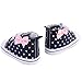 WAYLONGPLUS Infant Canvas Soft Sole Anti-Slip Prewalker Toddler Crib Shoes Love Print Sneaker (White Size 3)
