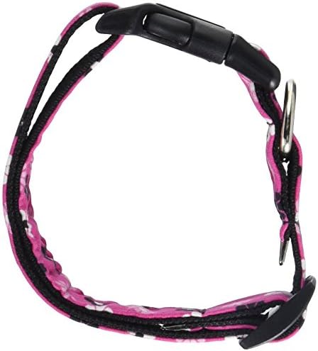 Cape Hobbycraft Flower Dog Collar with Welded D Ring Buckle, Pink, 12 x 18"/1"