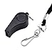 Mudder 2 Pack Plastic Sports Coach Whistles with Lanyard (2 Pack)