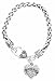 Nurse Gifts for Nurse Engraved Crystal Adorned Heart Shaped Pendant Lobster Claw Bracelet Gift for Nurse