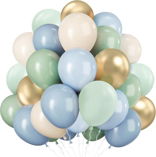 Dusty Blue Green Gold