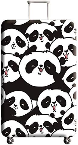 Travel Luggage Cover, Naranja gato Suitcase Panda Cute Chinese Style Protector Washable Spandex Fit for 18-32 Inch Luggage (style2, S)
