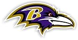 NFL Baltimore Ravens 12-Inch Vinyl Logo Magnet