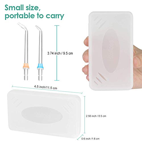 Replacement Professional 5 Dental Water Jet Nozzle Accessories for AUCEE H5 Water Flosser, 2 Jet Tips, 1 Orthodotic Tip, 1 Orthodotic Tip, 1 Periodonatal Tip, 1 Tongue Cleaner Tip