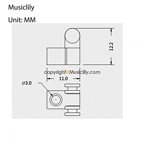 Gold Roller String Tree Guide Retainer Electric Guitar Strat Screw Fender Tele