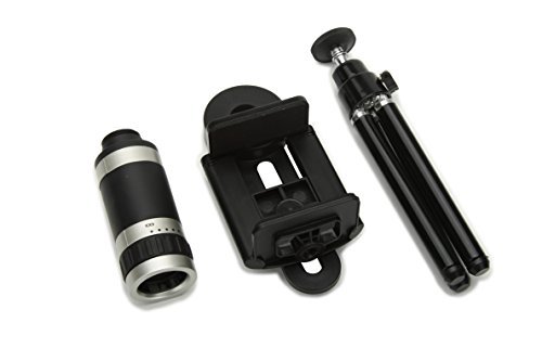 Shopping_Shop2000 Universal Phone Mount Holder 8X Optical Telephoto Telescope Manual Focus Camera Lens with Mini Tripod Stand for iPhone 4 4S 4G 5 5G 5S 5C Samsung Galaxy S3 i9300 S4 i9500 S5 I9600 Note 3 N9000 LG Blackberry Motorola Sony cell phone (8x L - Thumbnail 5