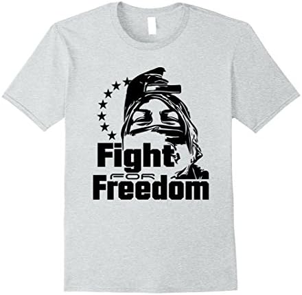 Mens VENEZUELA RESISTENCIA FIGHT FLAG 7 STARS SHIRT Small Heather Grey