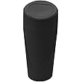 Osilly Car Trash Can with Lid, Mini Portable Leakproof Automotive Garbage Bin Multipurpose Organizers and Storage, Universal for SUV, Truck, RV, Home, Office, Kitchen, Bedroom and More（Black）