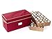 Covermates Keepsakes Adjustable Ornament Storage Box, Carrying Handles, Padded Protection - Holiday Storage, Red