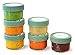 Sage Spoonfuls - 6 Pack, 4 oz Baby Food Jars, Glass Baby Food Containers with Lids, Freezer Storage, Leakproof, Reusable Small Glass Baby Food Containers, Microwave & Dishwasher Friendly