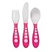 NUK First Essentials Kiddy Cutlery in Assorted Colors, Colors may vary (Pack of 3)